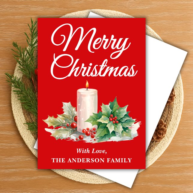 Minimalistisches Skript Frohe Weihnachten Red (Von Creator hochgeladen)