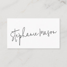 Minimalistisches Skript für  Vorlagen Visitenkarte