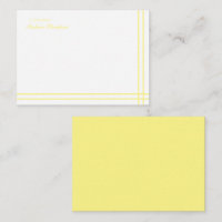 Minimalistisches Skript, hellgelb, doppelte Grenze