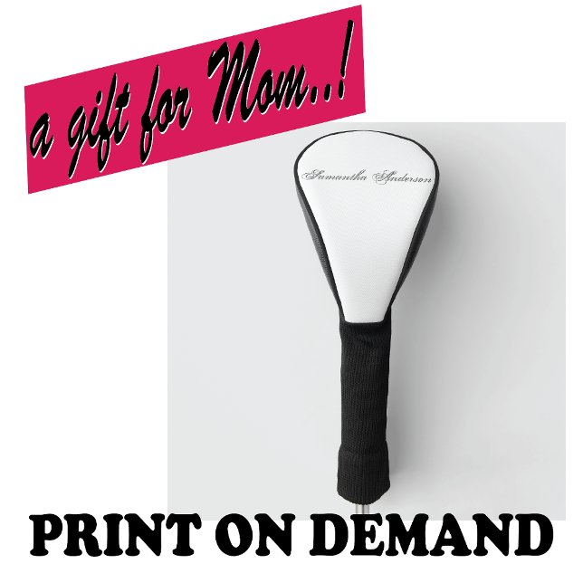 Minimalistisches Skript 🎨 ⛳ kreatives Genie Golf Headcover (Von Creator hochgeladen)