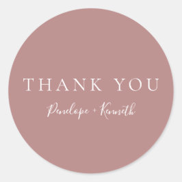 Minimalistisches Skript Moderne, maßgeschneiderte Runder Aufkleber