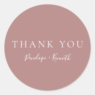 Minimalistisches Skript Moderne, maßgeschneiderte Runder Aufkleber