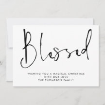 Minimalistisches Skript Schwarz-weiße Weihnachten