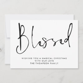Minimalistisches Skript Schwarz-weiße Weihnachten