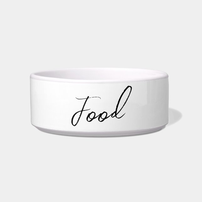 Minimalistisches Skriptpet gefüttert Bowl Napf (Vorderseite)