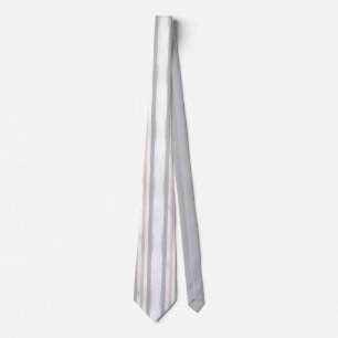 Minimalistisches Softgrau-Blush-Pink-Streifenmuste Krawatte