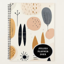 Minimalistisches Spiralheft im Boho-Stil