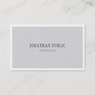 Minimalistisches Template Elegante Sleek Grau Schl Visitenkarte