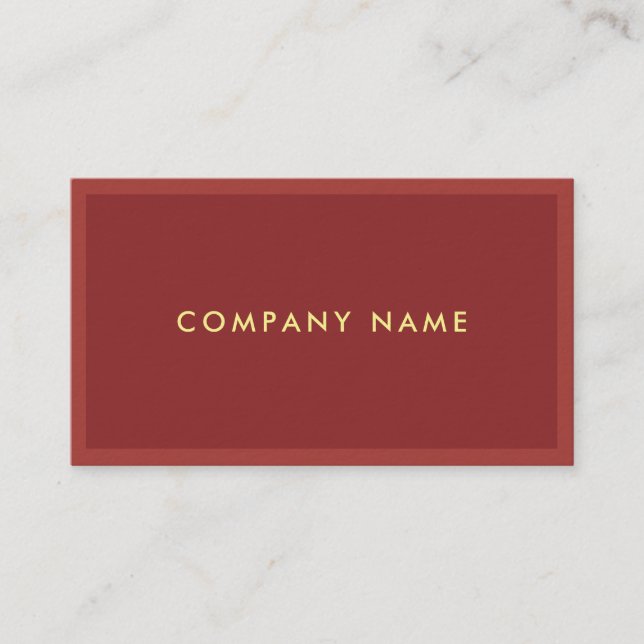 Minimalistisches Template für  Elegantfarben Visitenkarte (Vorderseite)