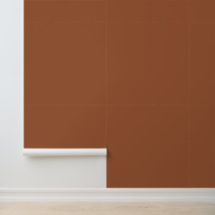 Minimalistisches Terrakotta-Braun, einfarbig, schl Tapete