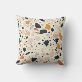 Minimalistisches Terrazzo-Muster Kissen