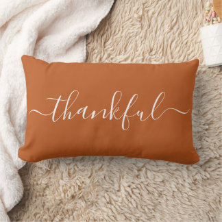 Minimalistisches Thanksgiving-Lendenkissen – Dankb Lendenkissen