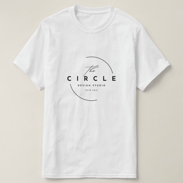 Minimalistisches The Circle Design Studio Logo - M T-Shirt (Design vorne)