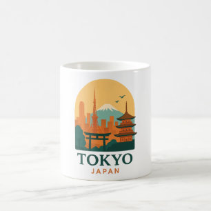 Minimalistisches Tokio Japan Reise Modern Kaffeetasse