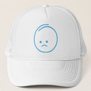 Minimalistisches Traurigkeits-Icon Truckerkappe