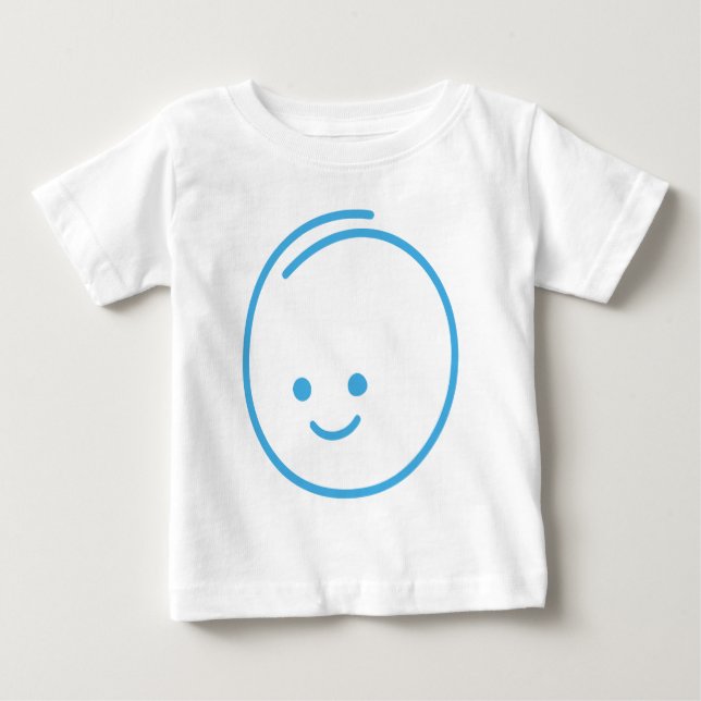 Minimalistisches Traurigkeitszeichen Baby T-shirt (Vorderseite)