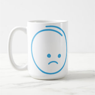 Minimalistisches Traurigkeitszeichen Kaffeetasse