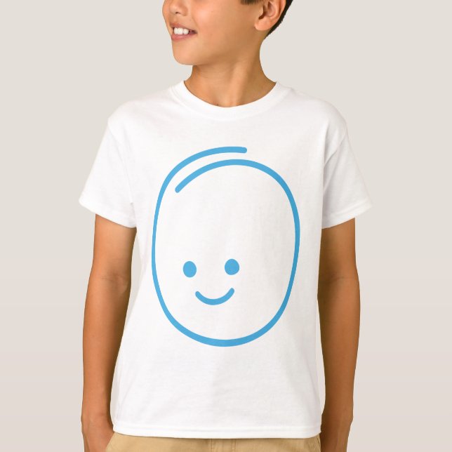 Minimalistisches Traurigkeitszeichen T-Shirt (Vorderseite)