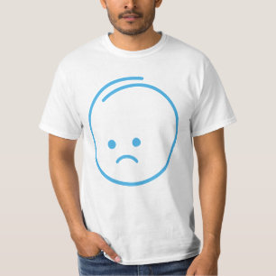 Minimalistisches Traurigkeitszeichen T-Shirt