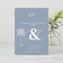Minimalistisches tropisches Hochzeitstod