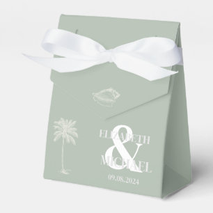 Minimalistisches tropisches Minengrün Geschenkschachtel