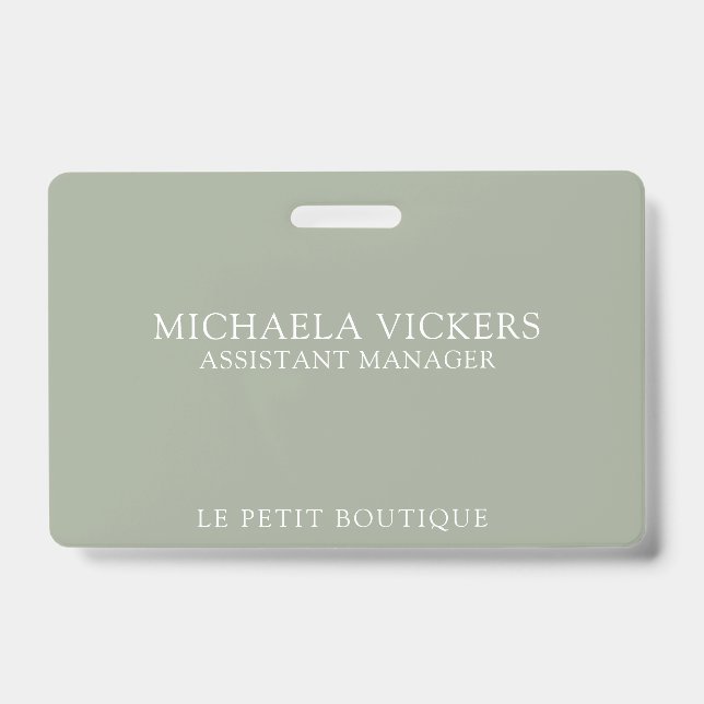 Minimalistisches und Berufliches Geschäft Ausweis (Front)
