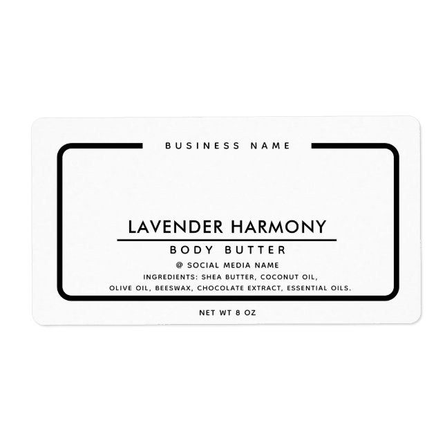 Minimalistisches und modernes Schwarz-weiße (Vorne)