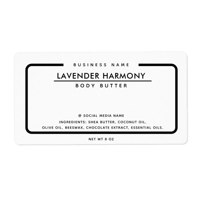 Minimalistisches und modernes Schwarz-weiße (Vorne)