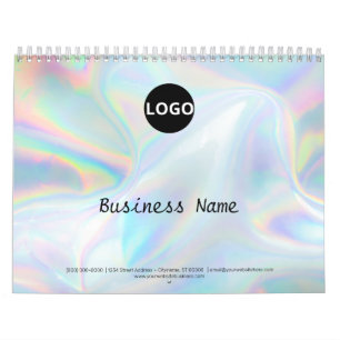 Minimalistisches und stilvolles holografisches Des Kalender