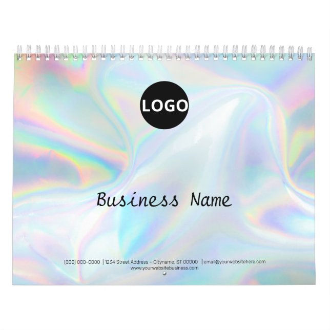 Minimalistisches und stilvolles holografisches Des Kalender (Titelbild)