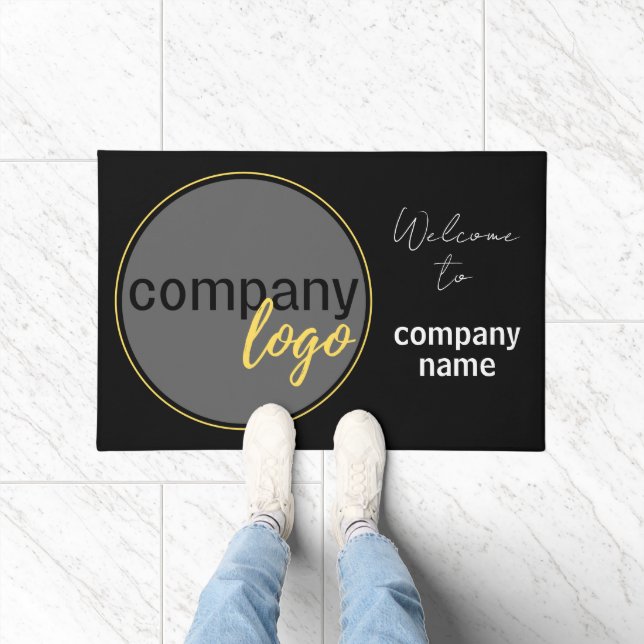 MINIMALISTISCHES UNTERNEHMEN LOGO WICOME GREETING FUßMATTE (Indoor)