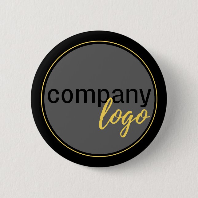 MINIMALISTISCHES UNTERNEHMENSUNTERNEHMENSLOGO BLAC BUTTON (Vorderseite)