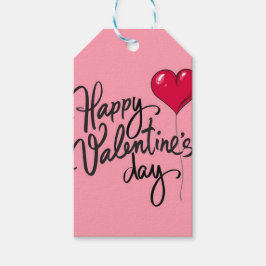 Minimalistisches Valentingeschenk Geschenkanhänger