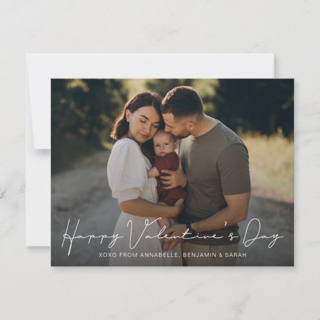 Minimalistisches Valentinstag-Foto (Vorderseite)