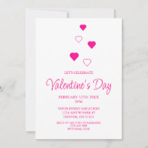 Minimalistisches Valentinstag-Party