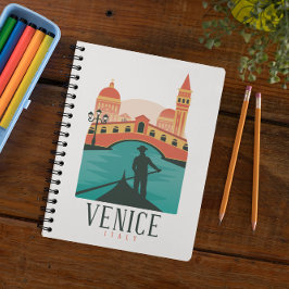 Minimalistisches Venedig Italien Vintage Reise Gon Notizblock