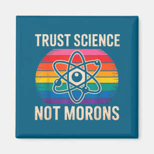 Minimalistisches Vintage Vertrauen auf Wissenschaf Magnet