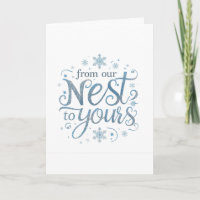 Minimalistisches "Von unserem Nest zu Ihrem" Weihn