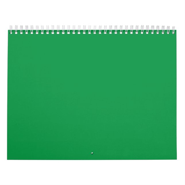 Minimalistisches Waldgrün-Design in Solidfarbe Kalender (Titelbild)