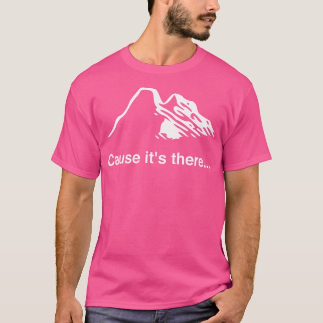 Minimalistisches Wandern Kletterparadies T-Shirt (Vorderseite)