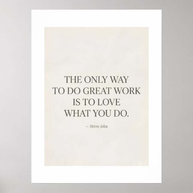 Minimalistisches Wandposter  Poster (Vorne)