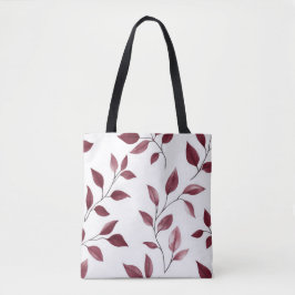 Minimalistisches Wasserfarbenleaf Totbeutel Tasche