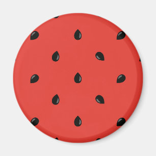 Minimalistisches Wassermelone-Samen-Muster Magnet