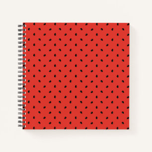 Minimalistisches Wassermelone-Seedattern Notizbuch