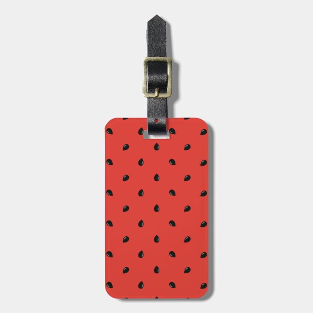 Minimalistisches Wassermelonenmuster Gepäckanhänger (Vorderseite vertikal)