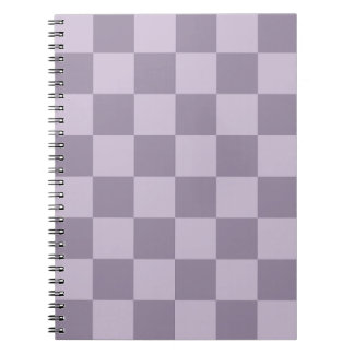 Minimalistisches, weiches Lavendel-Karomuster Notizblock