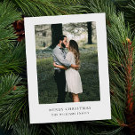 Minimalistisches Weihnachten Einfaches Modernes Fo<br><div class="desc">Minimalistische Weihnachten Einfach Modernes Foto Weihnachtsfeiertag Postkarte</div>