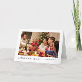 Minimalistisches Weihnachten Einfaches Modernes Fo Karte