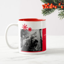 Minimalistisches Weihnachts-Einfaches Rotes Foto