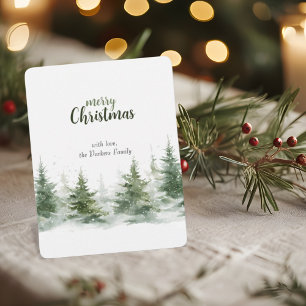 Minimalistisches Weihnachts-Wasserfarben-Motiv mit Magnet
